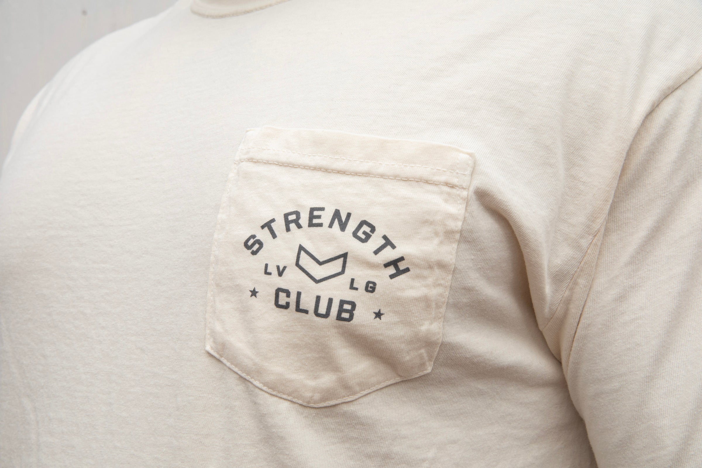 True Fit Perfect Pocket Tee in Ivory