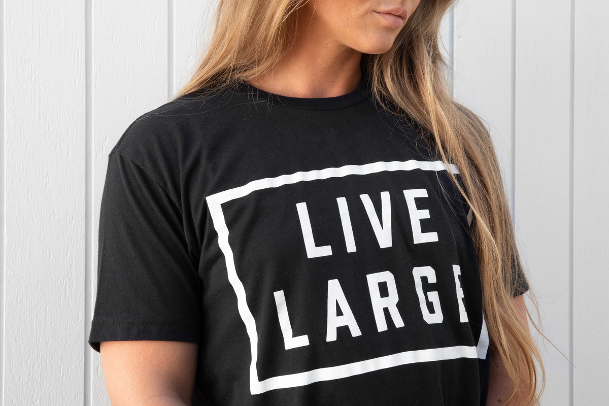 Live Large Fitness Unisex Graphic Print Annihilate You Limits T Shirt Size  M